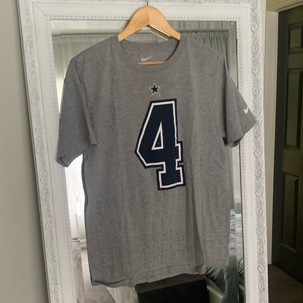 Dak Prescott Jersey T-shirt • Nike • Gray • Large